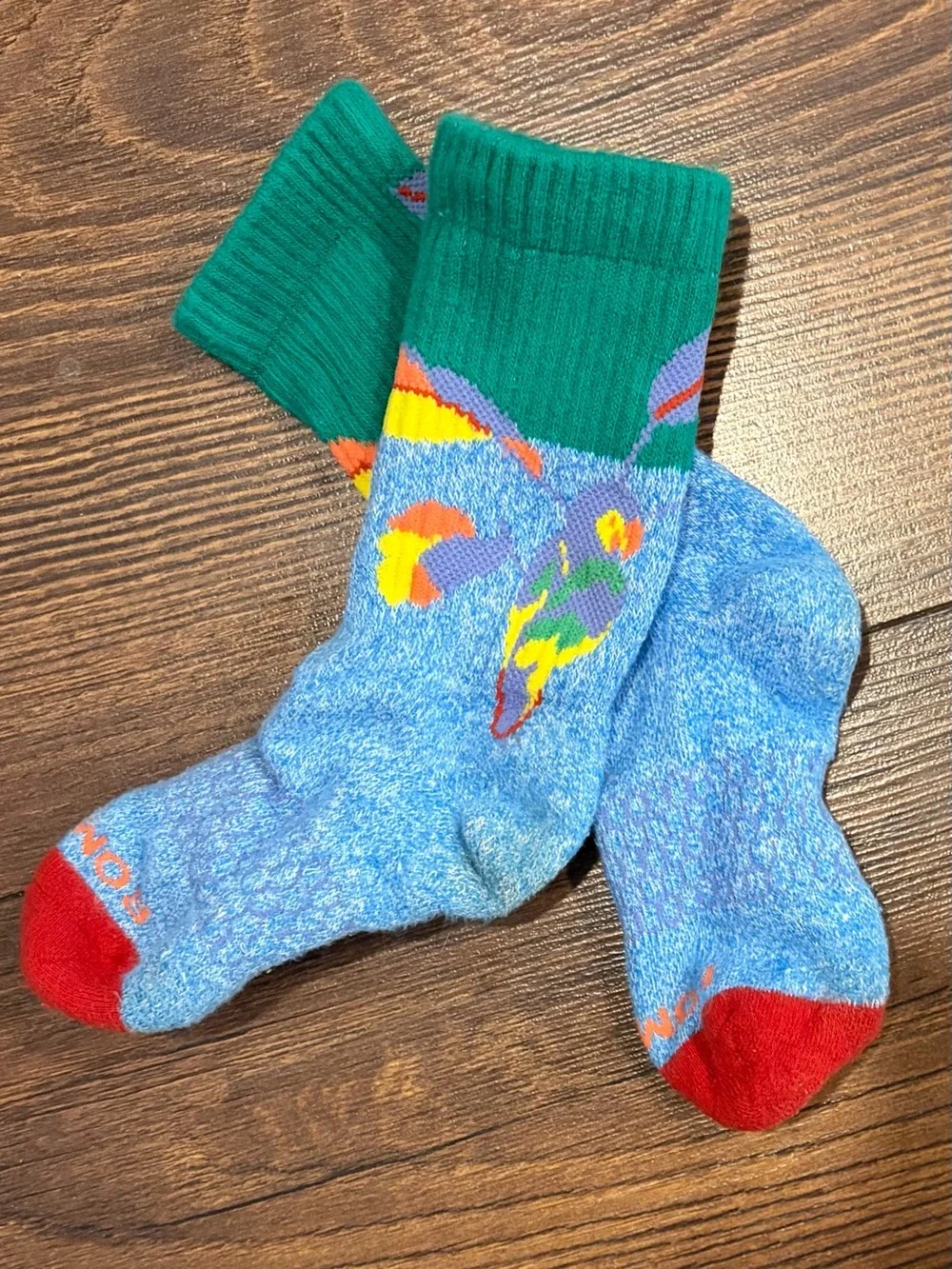 Bombas Set of 4 Pair Crew Sock, Various Colors, Size Youth (6-10 years)